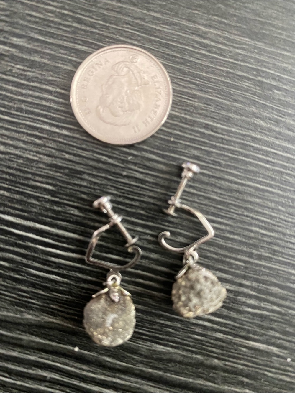 Silver-Tone Druzy Drop Screw-Back Earrings - Women's Jewelry